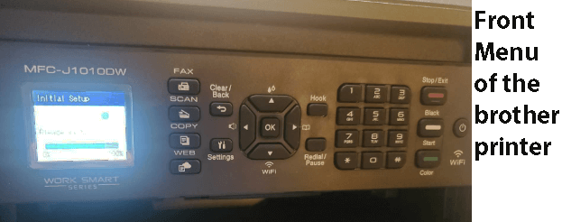 brother printer navigation menu