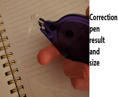 Tape ink correction pen