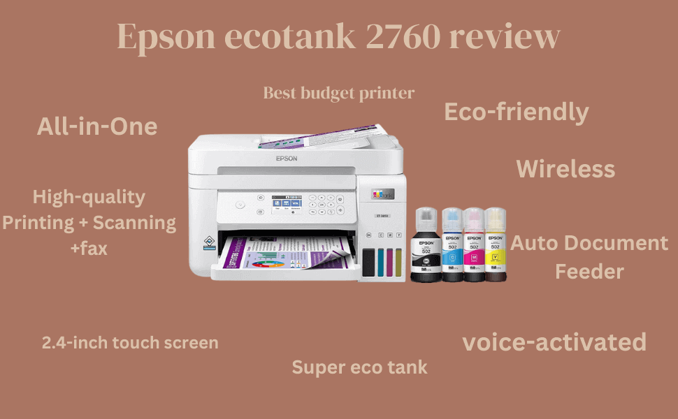 Epson ecotank 2760 features